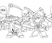 Coloriage Dessin Ninjago Les héros