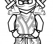 Coloriage Lego Ninjago Kai