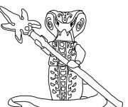 Coloriage et dessins gratuit Lego Ninjago Serpent King à imprimer