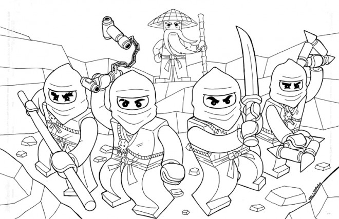 Coloriage Ninjago gratuit à imprimer liste 20 à 40