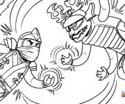 Coloriage et dessins gratuit Ninjago contre-attaque à imprimer