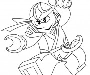 Coloriage Ninjago Kai au combat