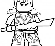 Coloriage Ninjago Kai facile