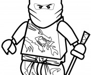 Coloriage Ninjago Kai le super ninja