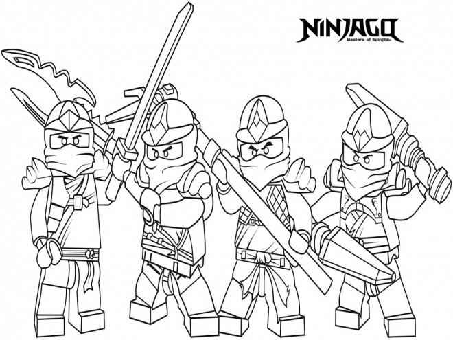 Coloriage Ninjago Gratuit à Imprimer