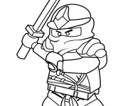 Coloriage et dessins gratuit Ninjago Rouge à imprimer