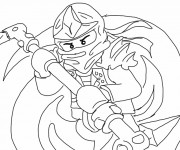 Coloriage Super Ninjago Cole