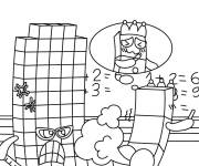 Coloriage Les aventures des blocs de num&eacute;ros