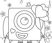 Coloriage Numberblocks 1 Kawaii