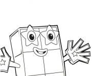 Coloriage Numberblocks 10 &agrave; imprimer