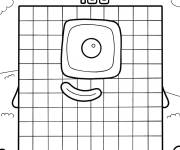 Coloriage Numberblocks 100