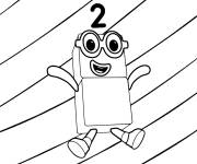 Coloriage Numberblocks 2 pour enfant