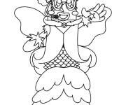 Coloriage Numberblocks 5 avec des ailes