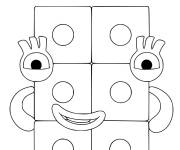 Coloriage Numberblocks 6 en ligne