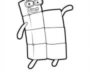 Coloriage et dessins gratuit Numberblocks 7 en vecteur à imprimer
