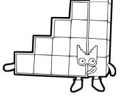 Coloriage Numberblocks num&eacute;ro 15