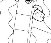 Coloriage Numberblocks num&eacute;ro 5