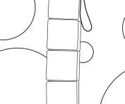 Coloriage Numberblocks num&eacute;ro 7