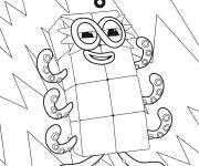 Coloriage Numberblocks num&eacute;ro 8