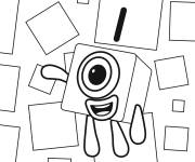 Coloriage Numberblocks num&eacute;ro un