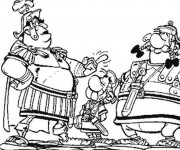 Coloriage Astérix et Les Romains