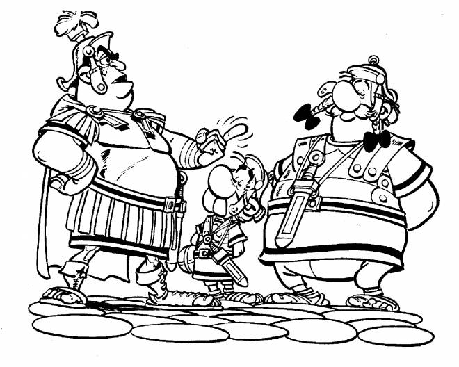 Coloriage Astérix Obélix Et Les Romains