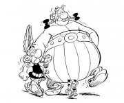 Coloriage Obélix et Astérix