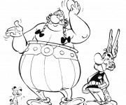 Coloriage Obélix et Astérix dessin Français