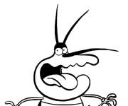 Coloriage Dee Dee de Oggy et les Cafards