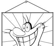 Coloriage Personnage Oggy et les cafards