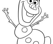 Coloriage Bonhomme de neige Olaf