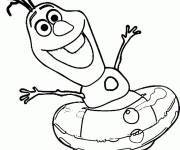 Coloriage Bonhomme de neige Olaf en ligne