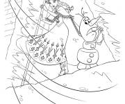 Coloriage Les aventures d'Olaf dans Frozen