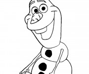 Coloriage Olaf à colorier