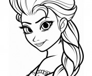 Coloriage Olaf Elsa