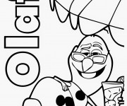 Coloriage et dessins gratuit Olaf en ligne à imprimer