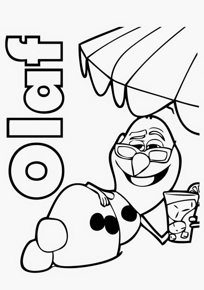 Coloriage et dessins gratuits Olaf en ligne à imprimer