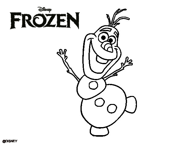 Coloriage et dessins gratuits Olaf Frozen à imprimer