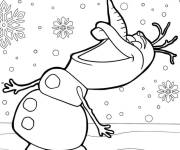 Coloriage Olaf rigolo