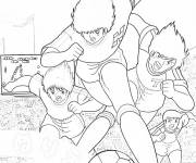 Coloriage Anime Olive et Tom