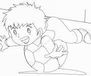 Coloriage B&eacute;b&eacute; Olivier Atton avec un ballon