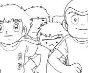 Coloriage L'entra&icirc;nement de l'&eacute;quipe d'Olivier Atton
