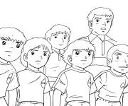 Coloriage L'&eacute;quipe d'Olivier Atton de la saison 1