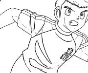Coloriage Les coll&egrave;gues dans l'&eacute;quipe de foot d'Olive et Tom