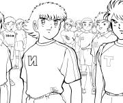 Coloriage Les joueurs l&eacute;gendaires d'Olive et Tom