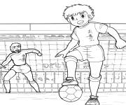 Coloriage Match de foot de la saison 2 d'Olive et Tom