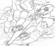 Coloriage Olive et Tom match pour enfants