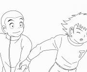 Coloriage Olive et Tom pour les fans de foot