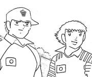 Coloriage et dessins gratuit Olivier Atton avec le gardien Thomas à imprimer