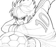 Coloriage Olivier Atton d&eacute;termin&eacute; pendant le match